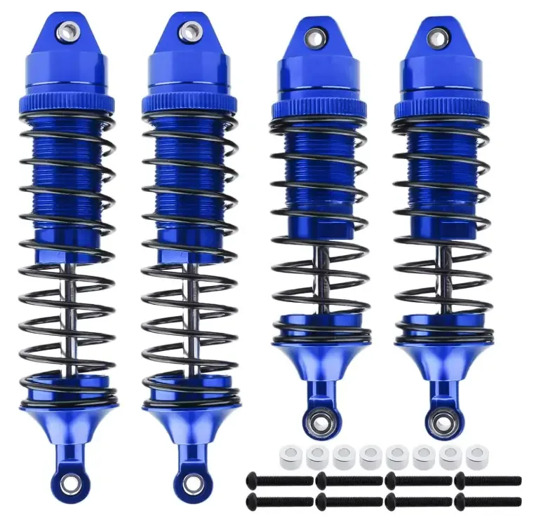 HobbyPark All Metal Shocks for Traxxas Rustler 4X4 VXL Slash 2WD 4×4 Hoss Stampede Bandit Nitro Shock Absorber Damper Set 1/10 Upgrades Parts Replace of 5862 (4-Pack)