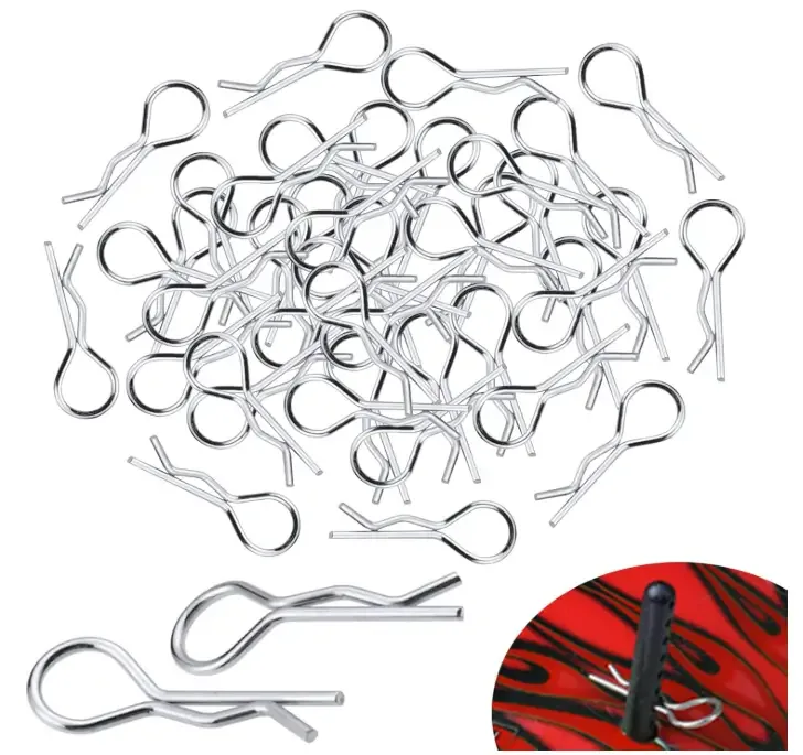 100PCS Universal RC Body Clips Pins for All 1/10 1/12 Scale Redcat HPI Himoto HSP Exceed RC Car Parts Truck Buggy Shell Replacement